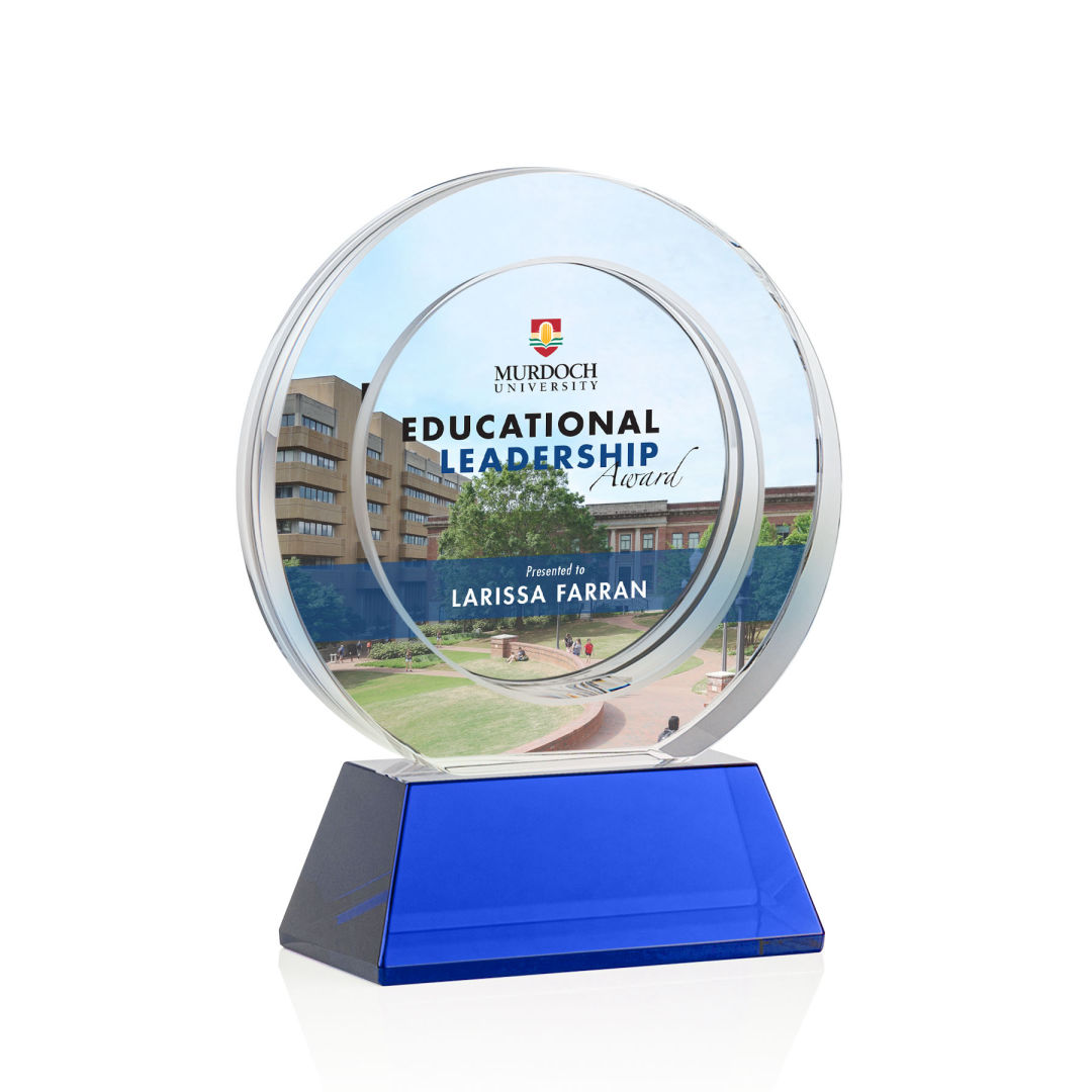 Templeton VividPrint™ Award on Base - Blue 14