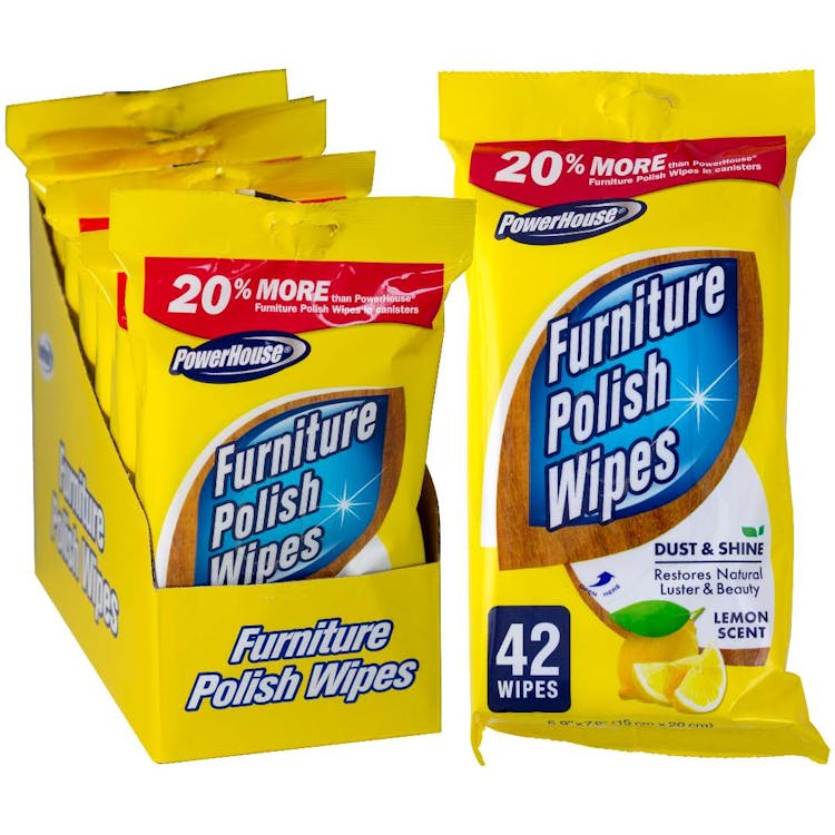 Furniture Polish Wipes Lemon 2