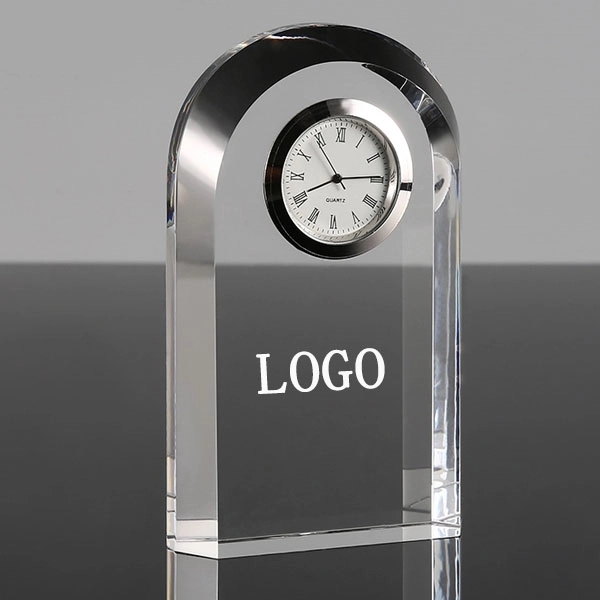 Crystal Desk Clock For Souvenir Gift 2