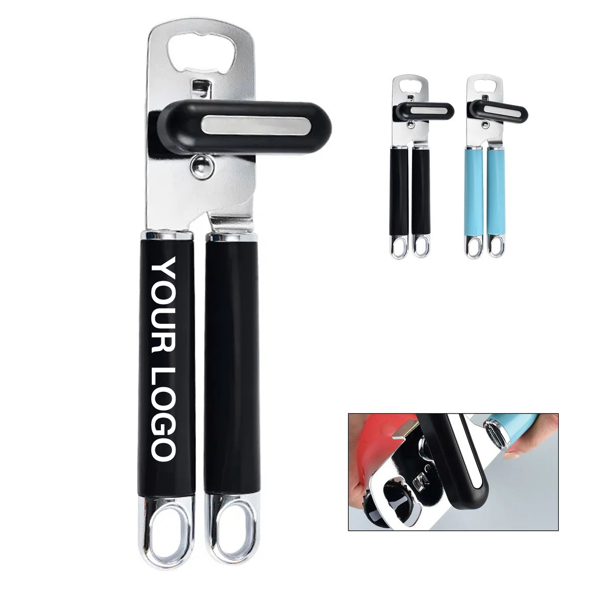 Ergonomic Can Opener with Dual Use Design 4