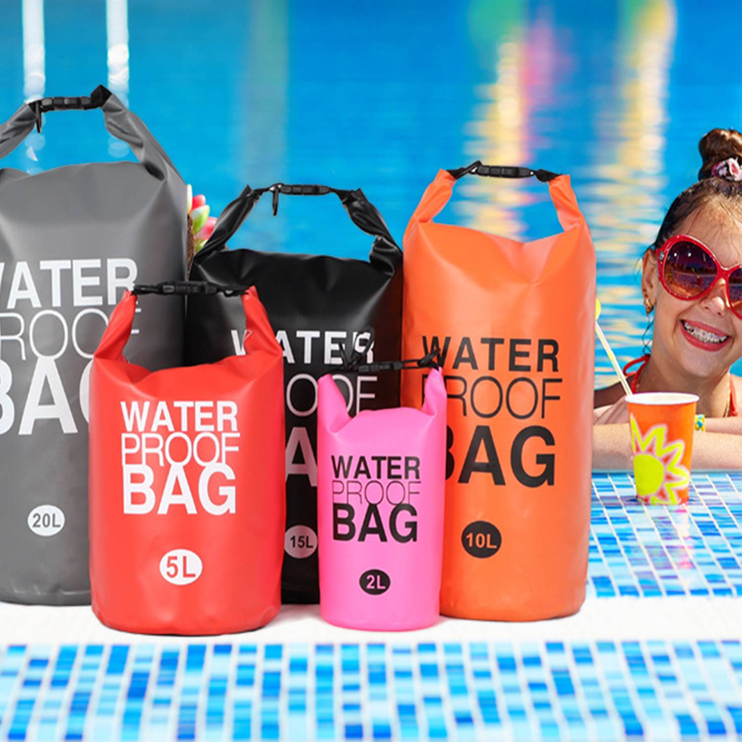 Diving Materials, Beach Surfing, Pvc Waterproof Barrel Bag 3
