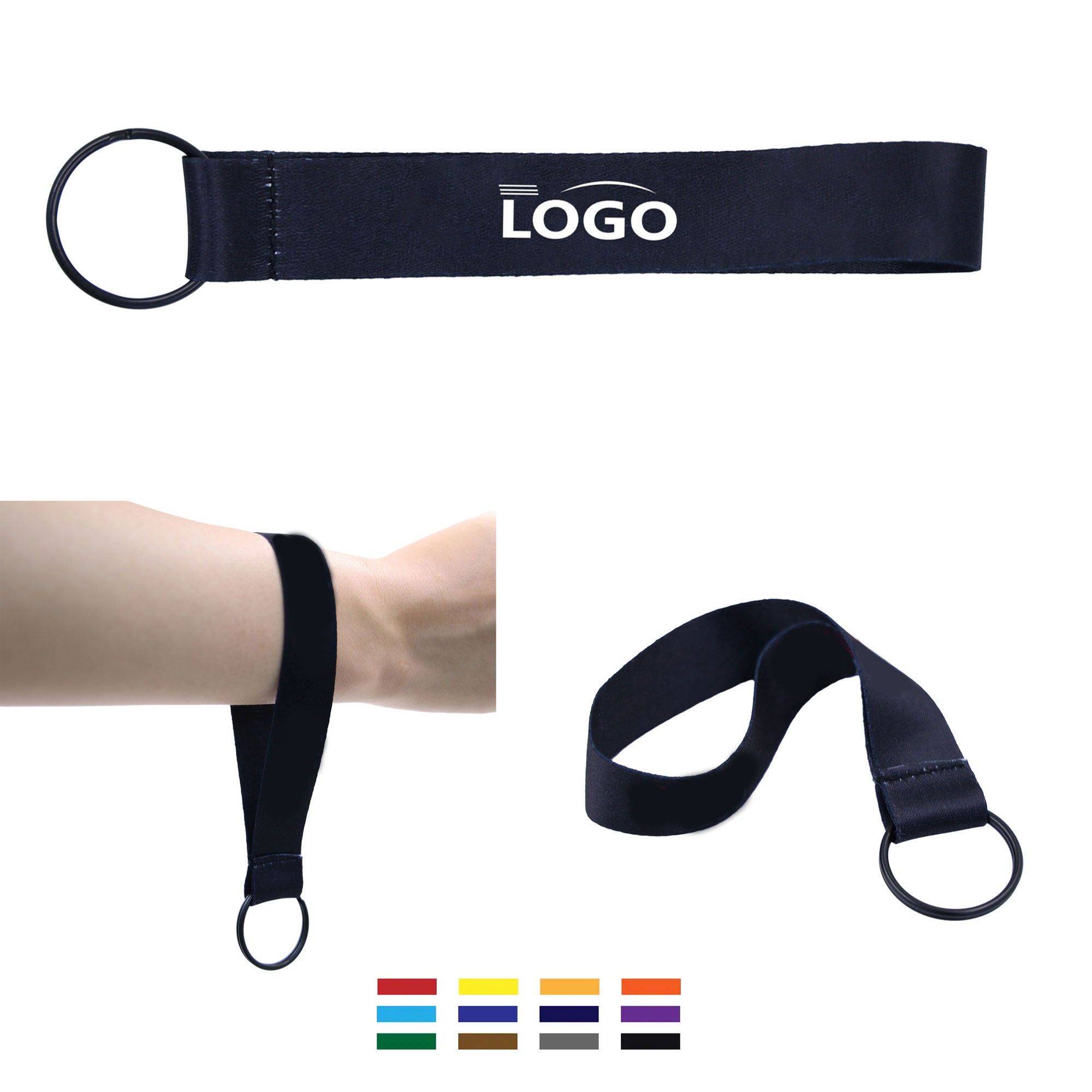 Full Color Short Wristlet Keychain Lanyards 2