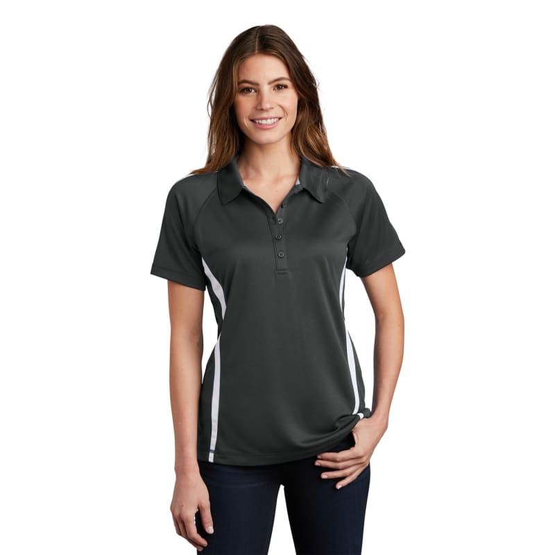 Sport-Tek Women's PosiCharge Micro-Mesh Colorblock Polo. 24