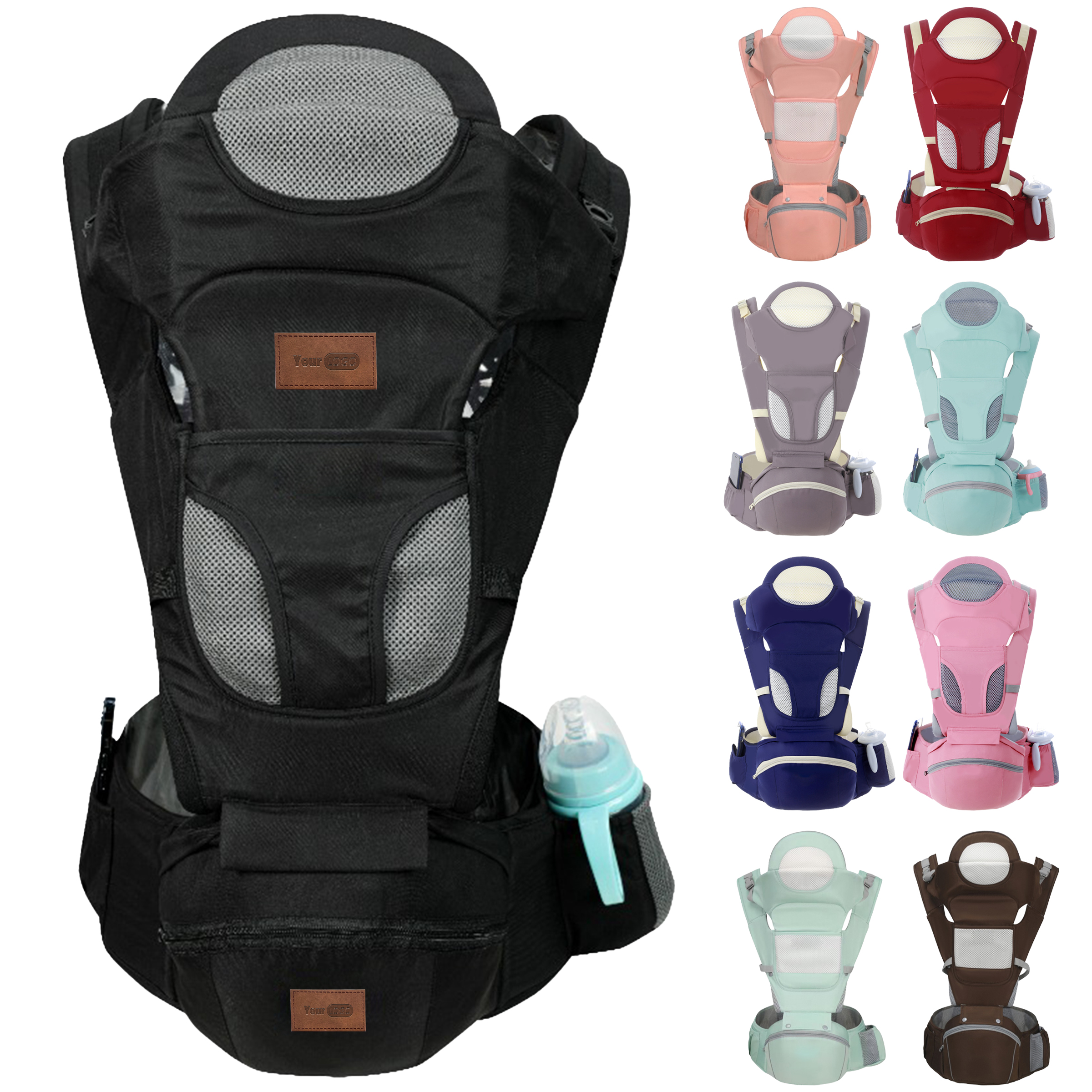 Polyester Multi Functional Lightweight Baby Carrier 11