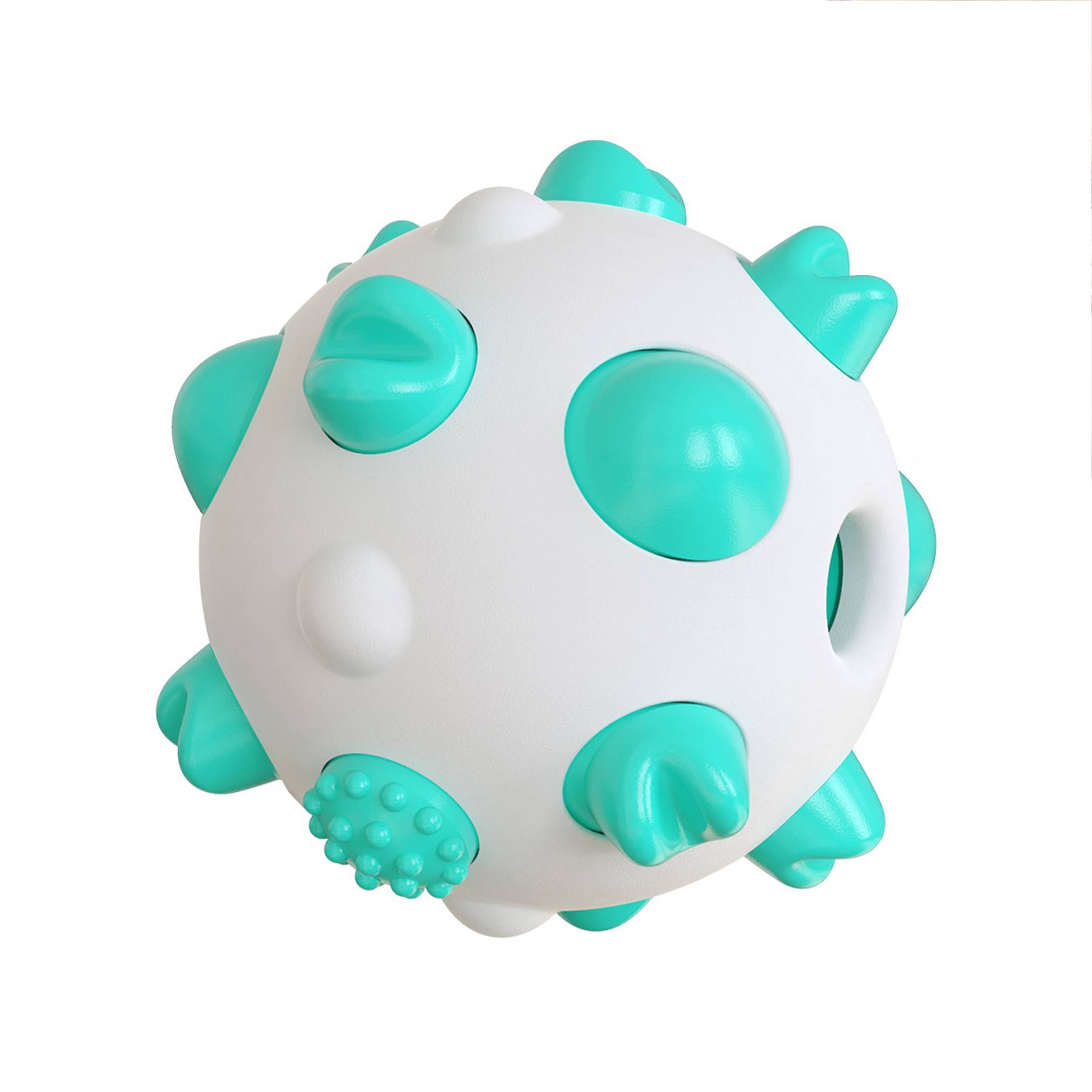 Rubber Spherical Chewing Resistant Dog Molar Stick Toy 2