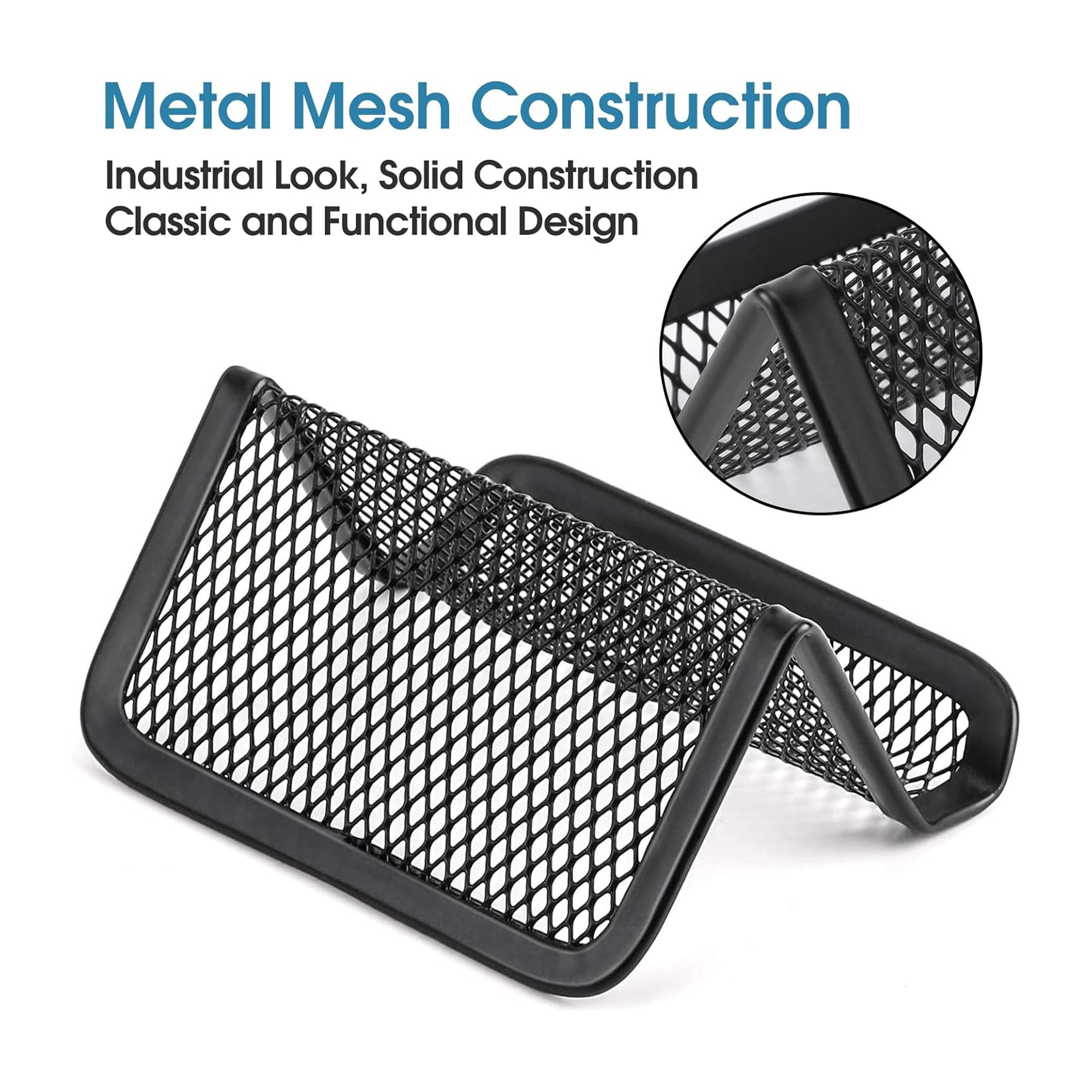 Mesh Business Card Holder For Desk 2