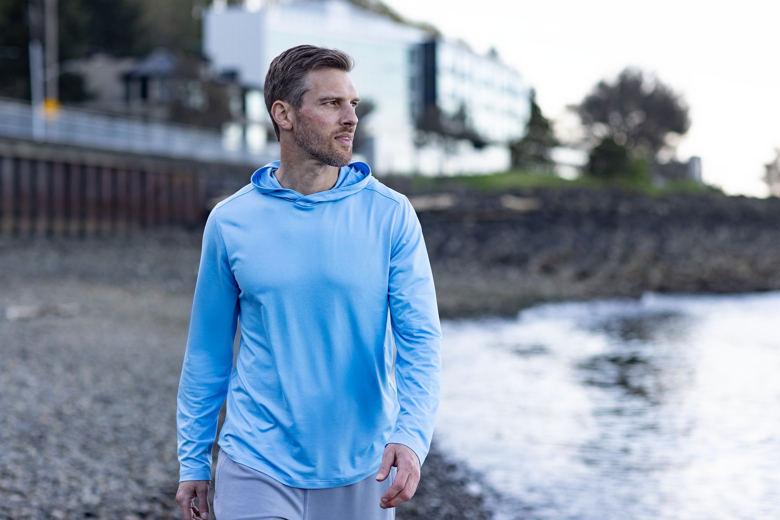 Cutter & Buck Coastline Recycled Double Peached Mens Hooded Pullover 31