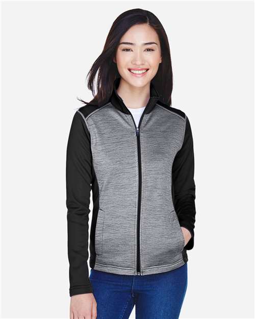 Women's Newbury Colorblock Mélange Fleece Full-Zip Jacket - DG796W 5
