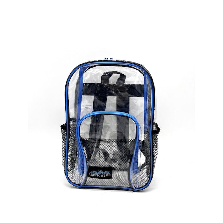 Clear 17" Backpacks - Assorted Piping Colors 2