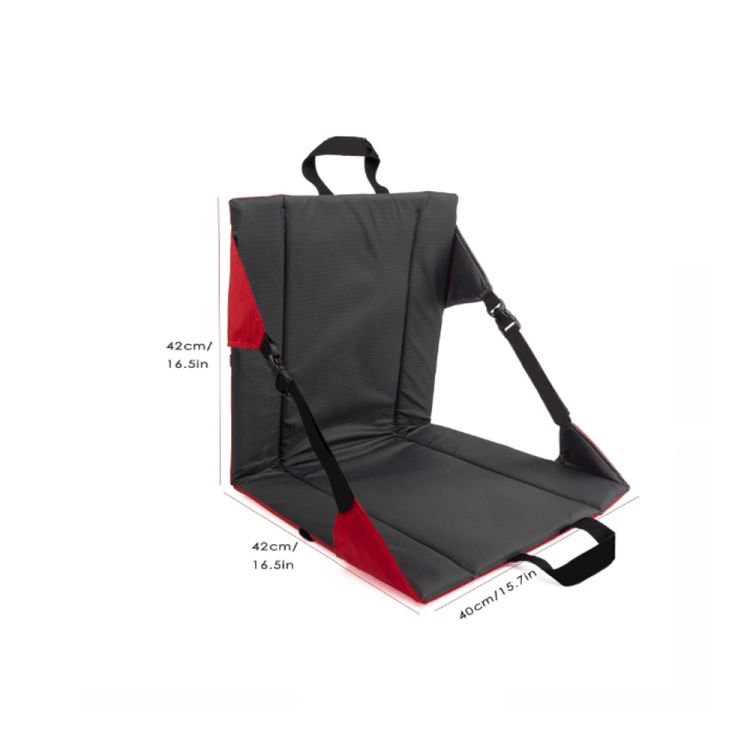 Portable Stadium Seat Bleacher Cushion with Backrest 3