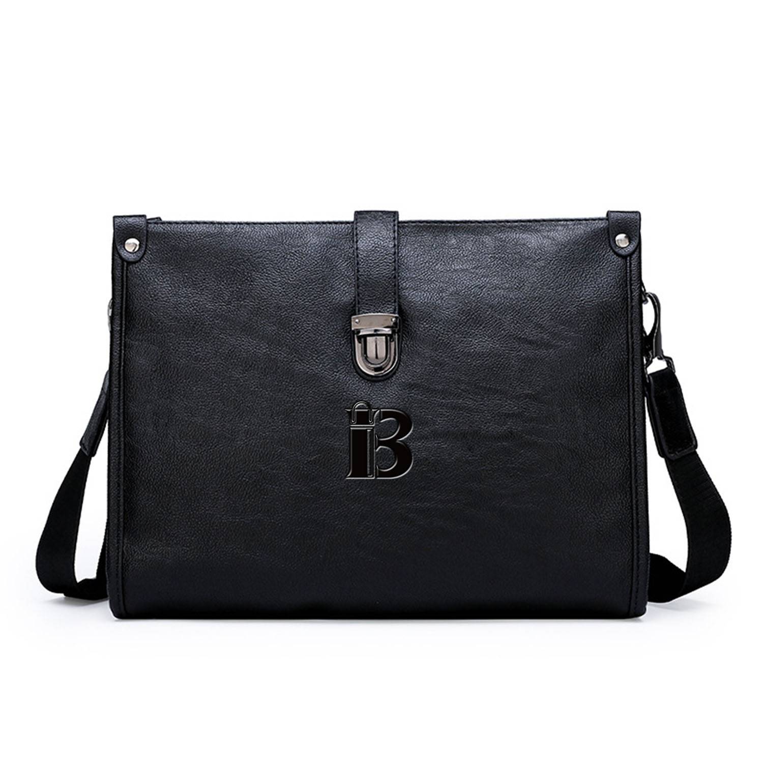 PU Men's Business Cowhide High Quality Shoulder Bag 2