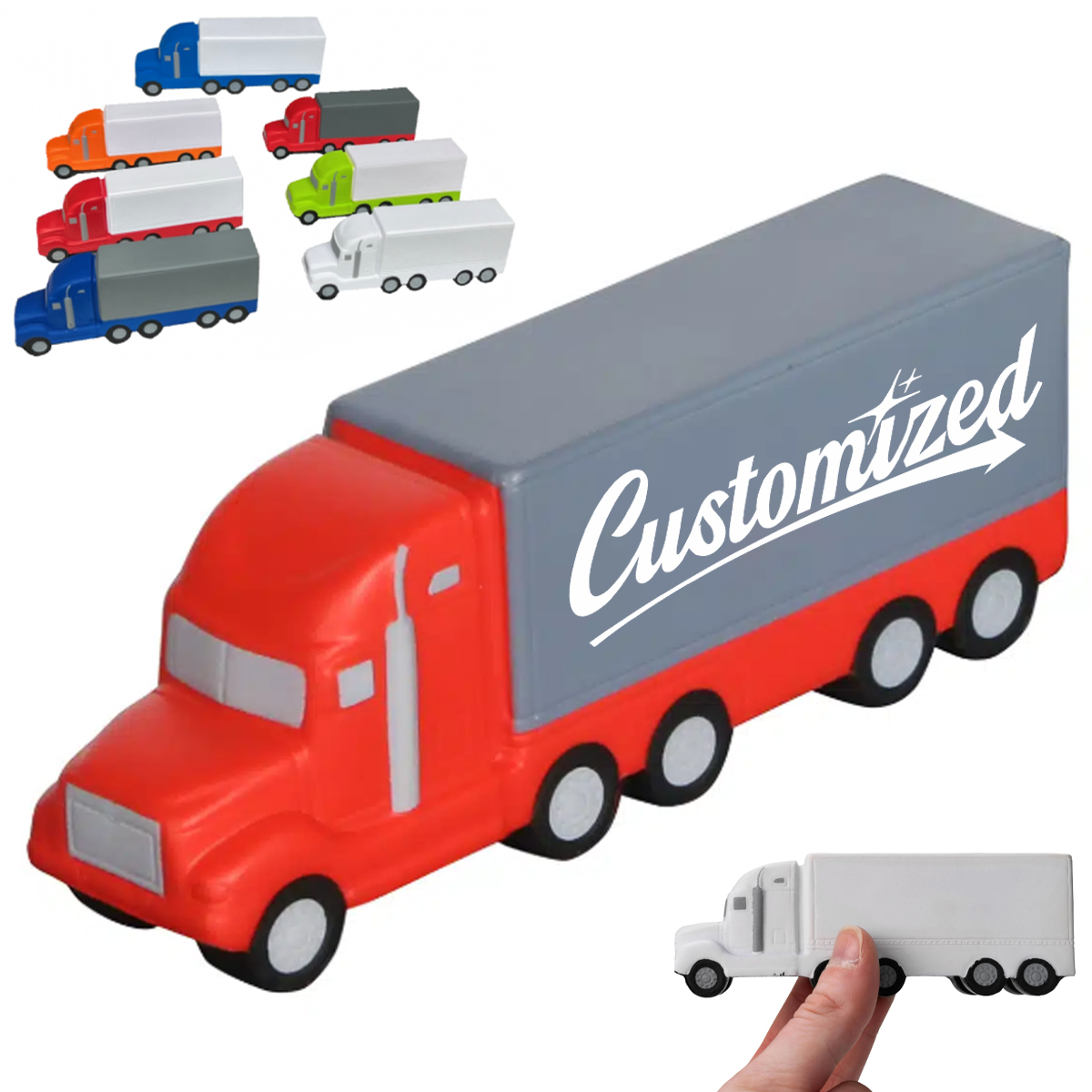 Truck Shaped Stress Reliever PU Foam Promotional Toy 4