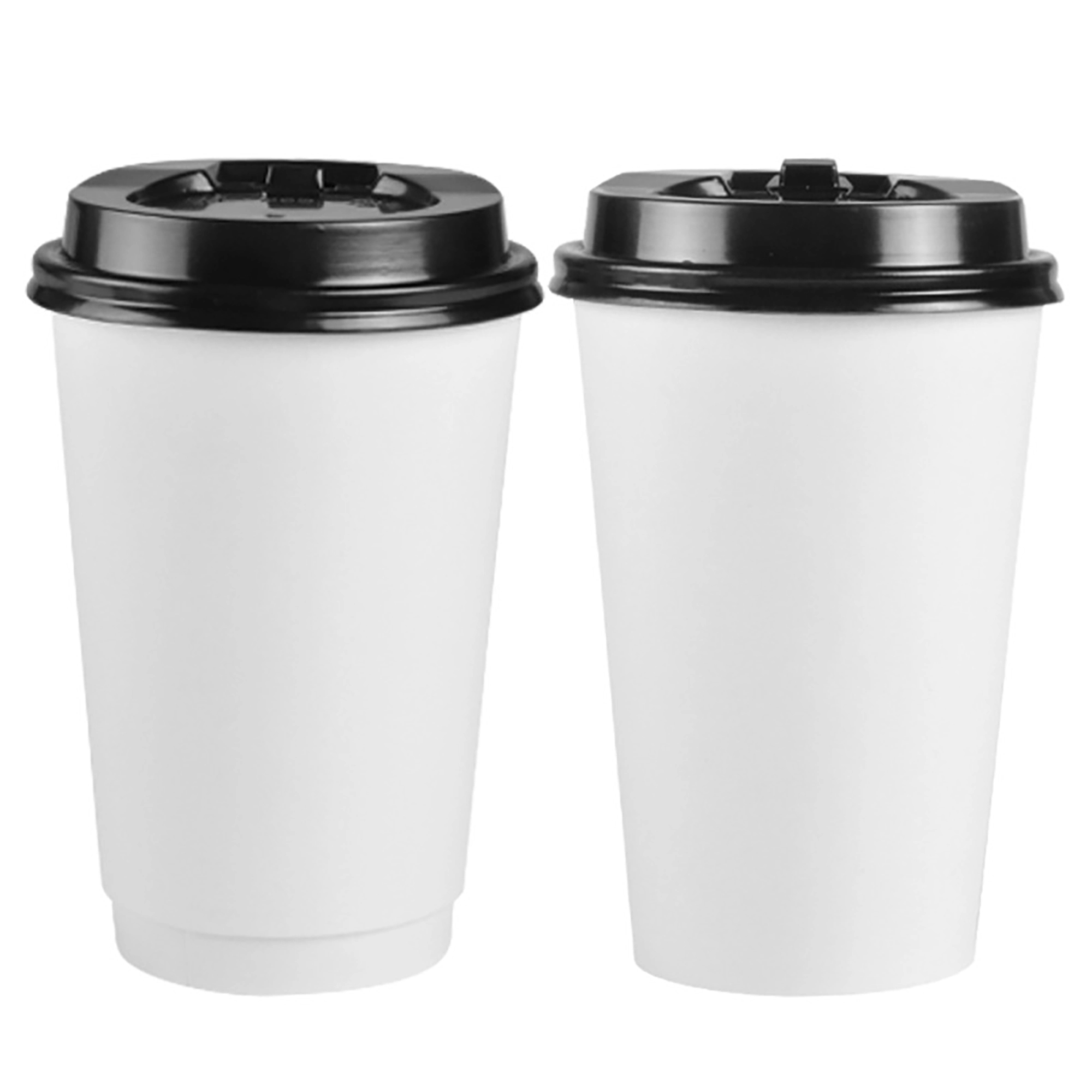 12 Oz Disposable Paper Coffee Cups With Lid 2