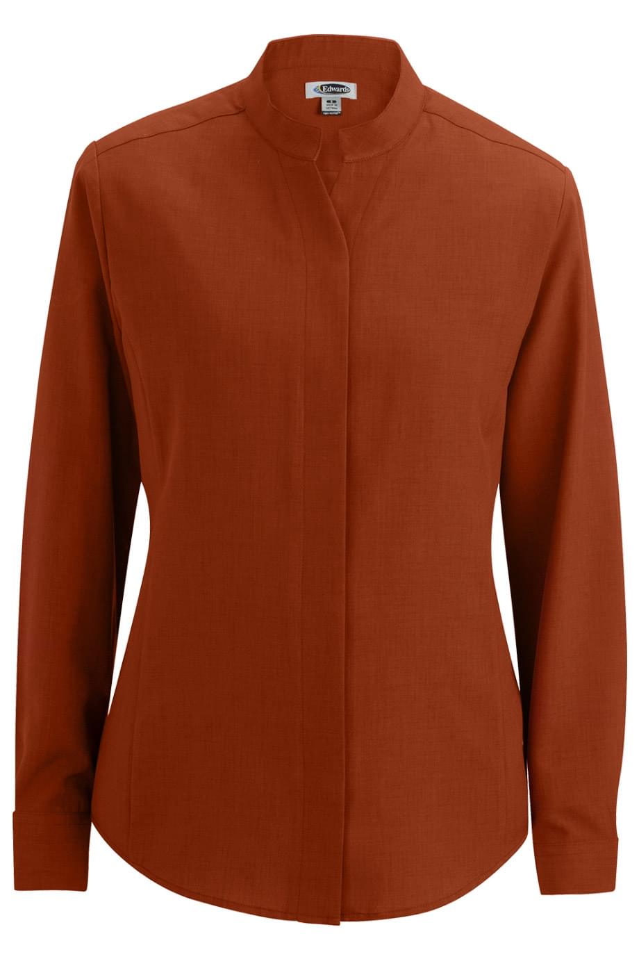 Ladies Stand-Up Collar Shirt 5