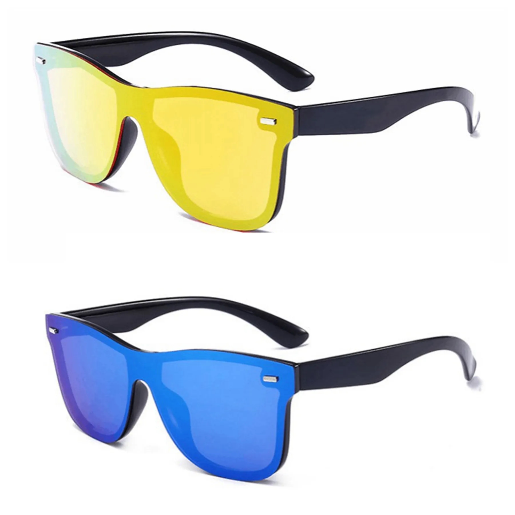 Oversized Square Rimless UV400  Sunglasses 3