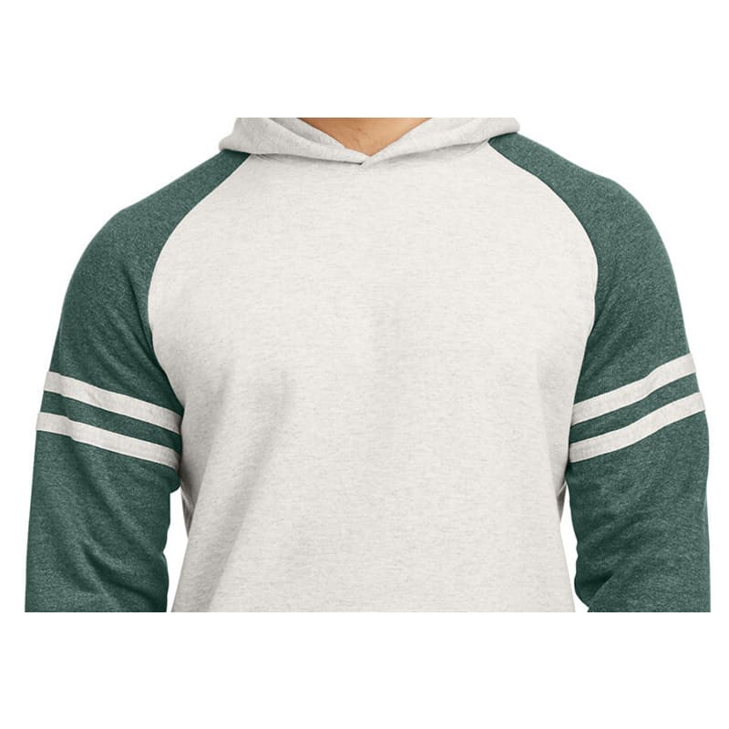 Jerzees Unisex NuBlend Varsity Color-Block Hooded Sweatshirt 3