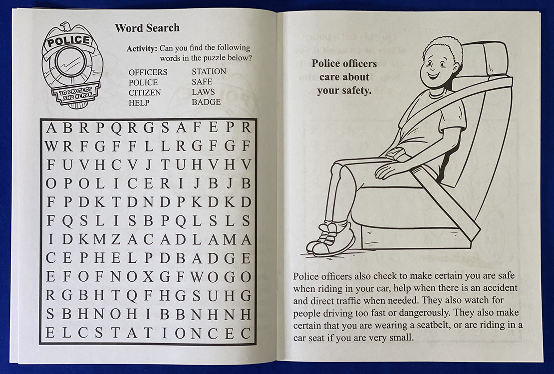 COLORING BOOK - A Visit to the Police Station Coloring & Activity Book 3