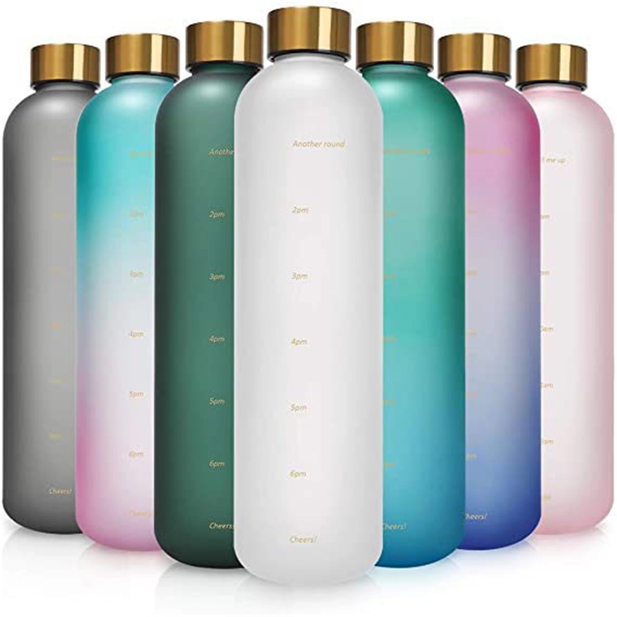 32Oz Motivational Water Bottle With Time Marker To Drink 4