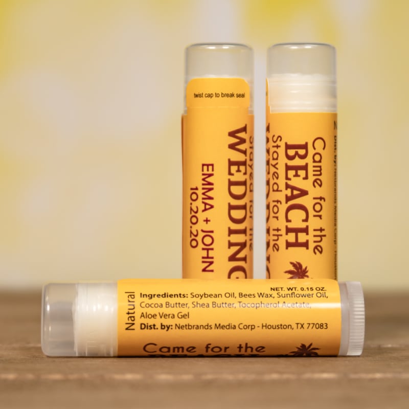 Natural Beeswax Lip Balm - One Imprint Color 21
