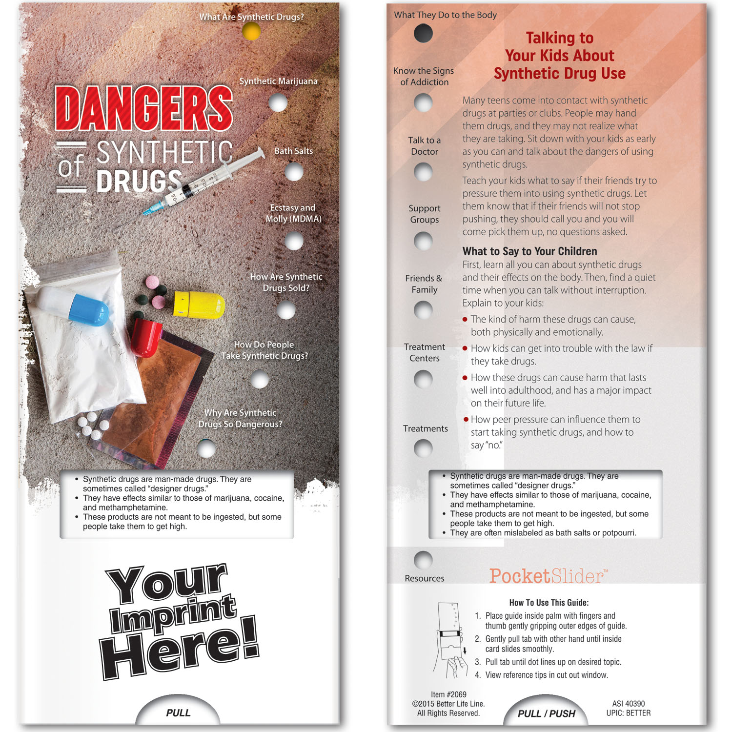 Pocket Slider - Dangers of Synthetic Drugs 1