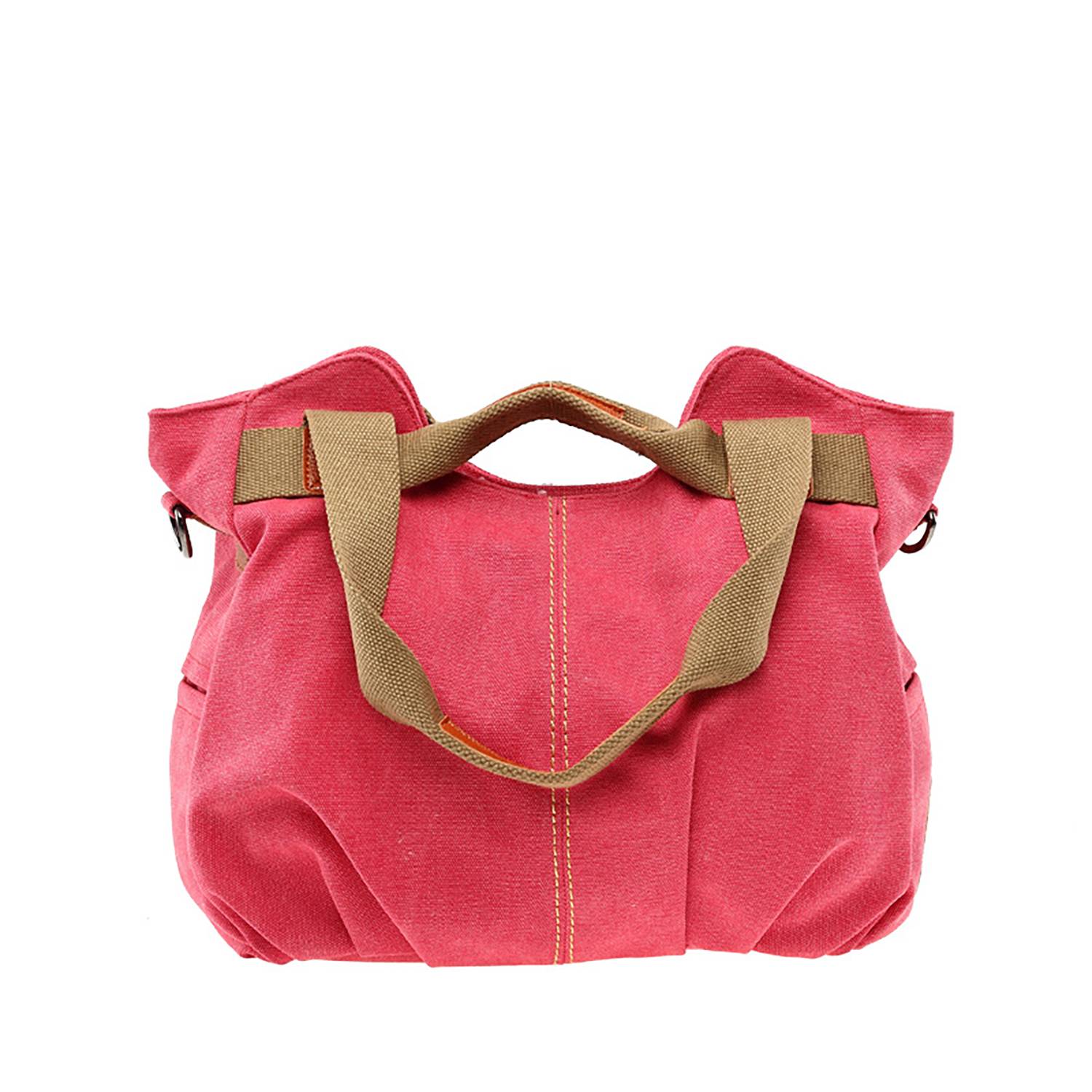 Vintage Shell-Shaped Canvas Shoulder & Tote Bag 8