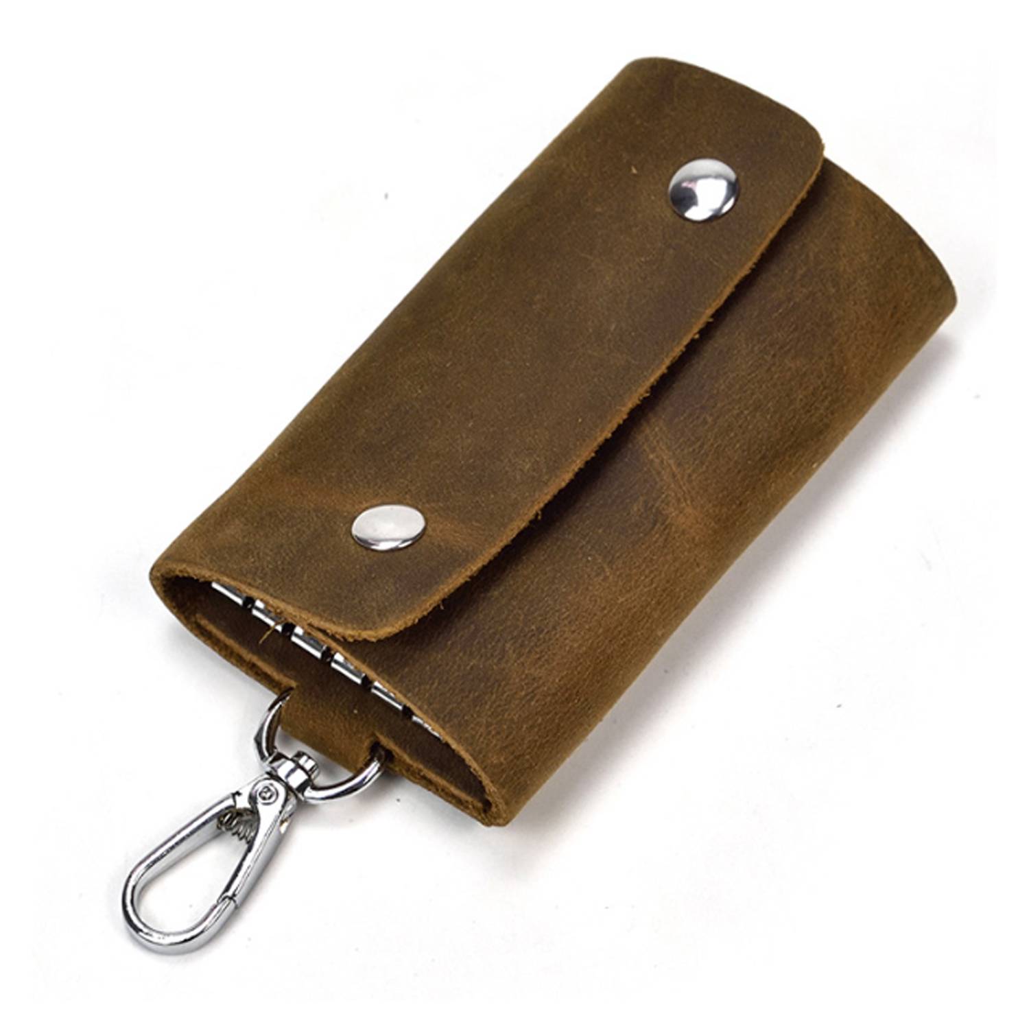 Genuine Crazy Horse Leatehr Key Wallet Case Holder 3
