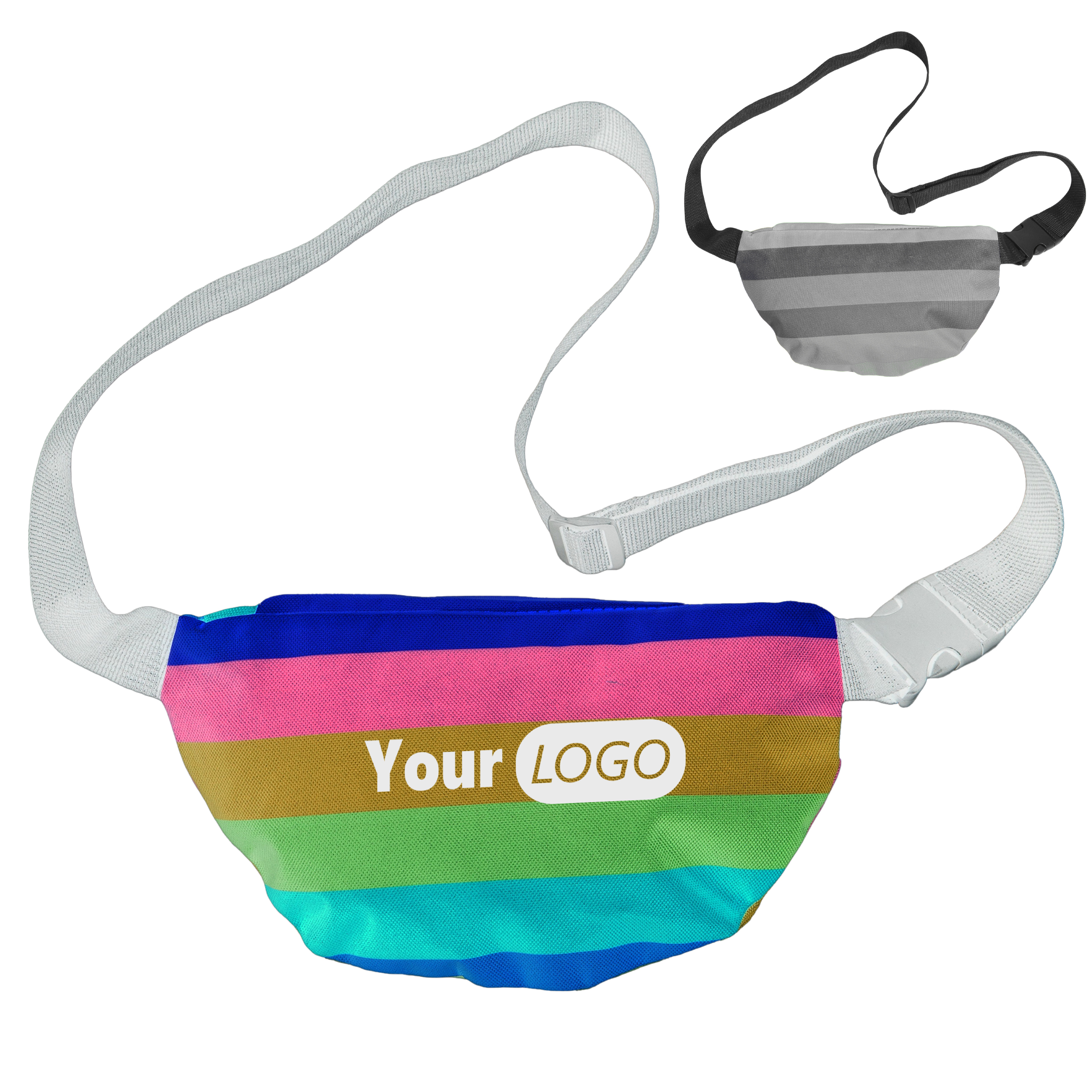 Polyester Fun Rainbow Fanny Pack 4
