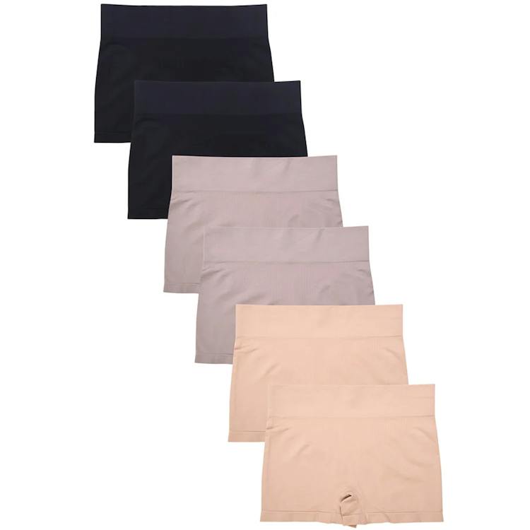 Women's Seamless Boyshort Panties - 3 Colors High Waist 12 Pack 1