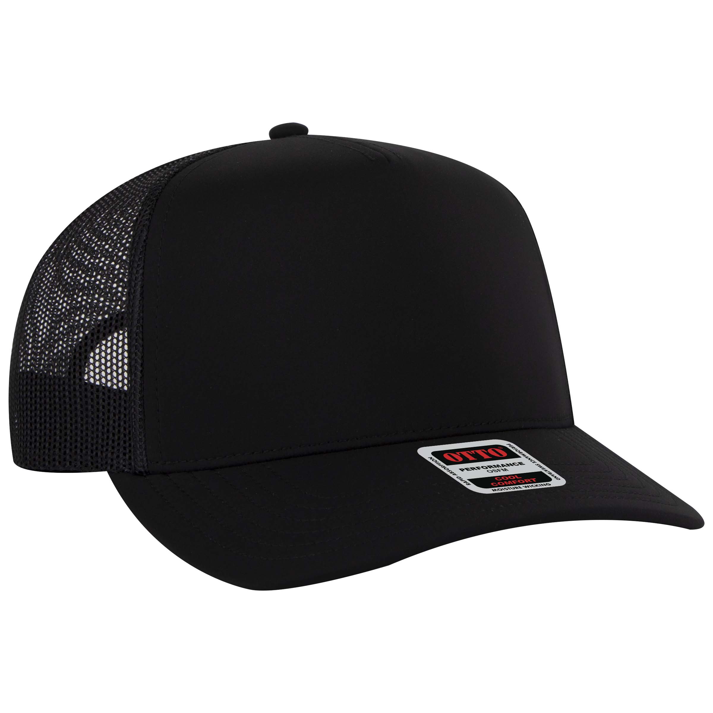 OTTO CAP® 5 Panel Mid Profile Mesh Back Trucker Hat 3