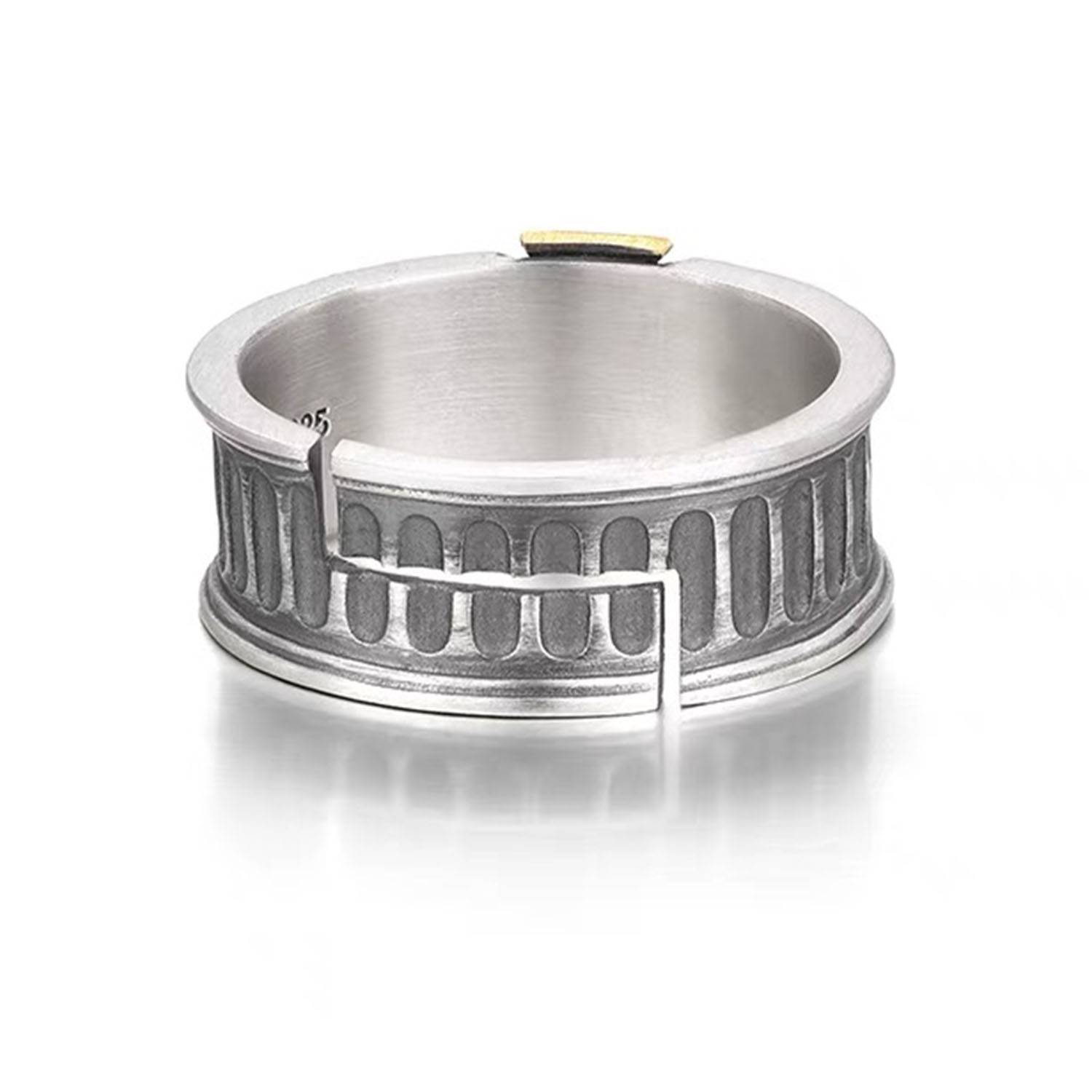 Adjustable Men's Cross Ring 5