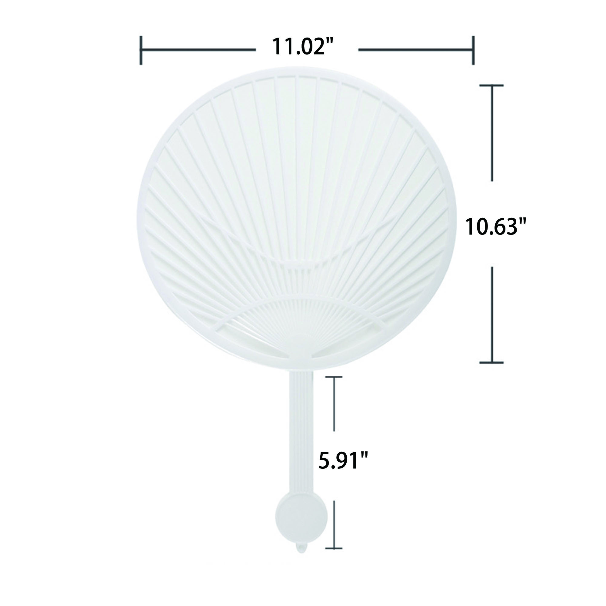 Full Color Stylish Plastic Advertising Hand Fan 8