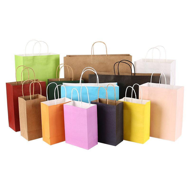 Multifunctional Kraft Eco Friendly Gift Paper Bags With Hand 1
