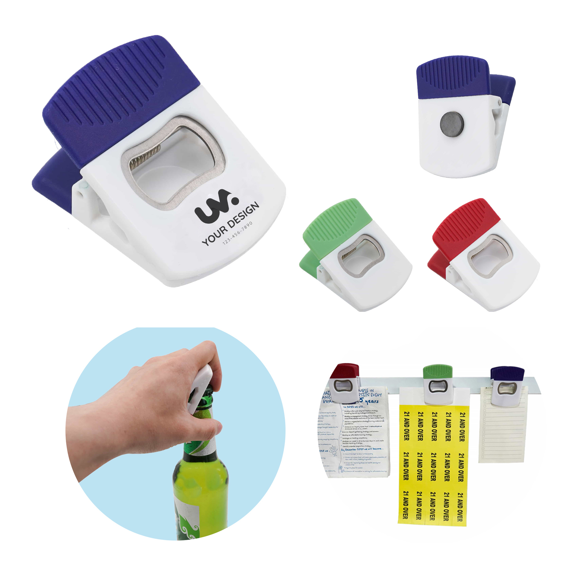 Clip Magnet with Bottle Opener 2