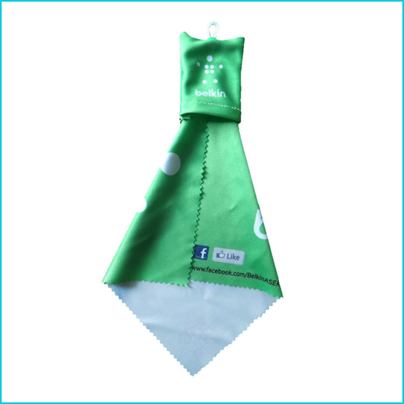 Microfiber Screen Lens Cleaning Cloth w/Carabinar 7