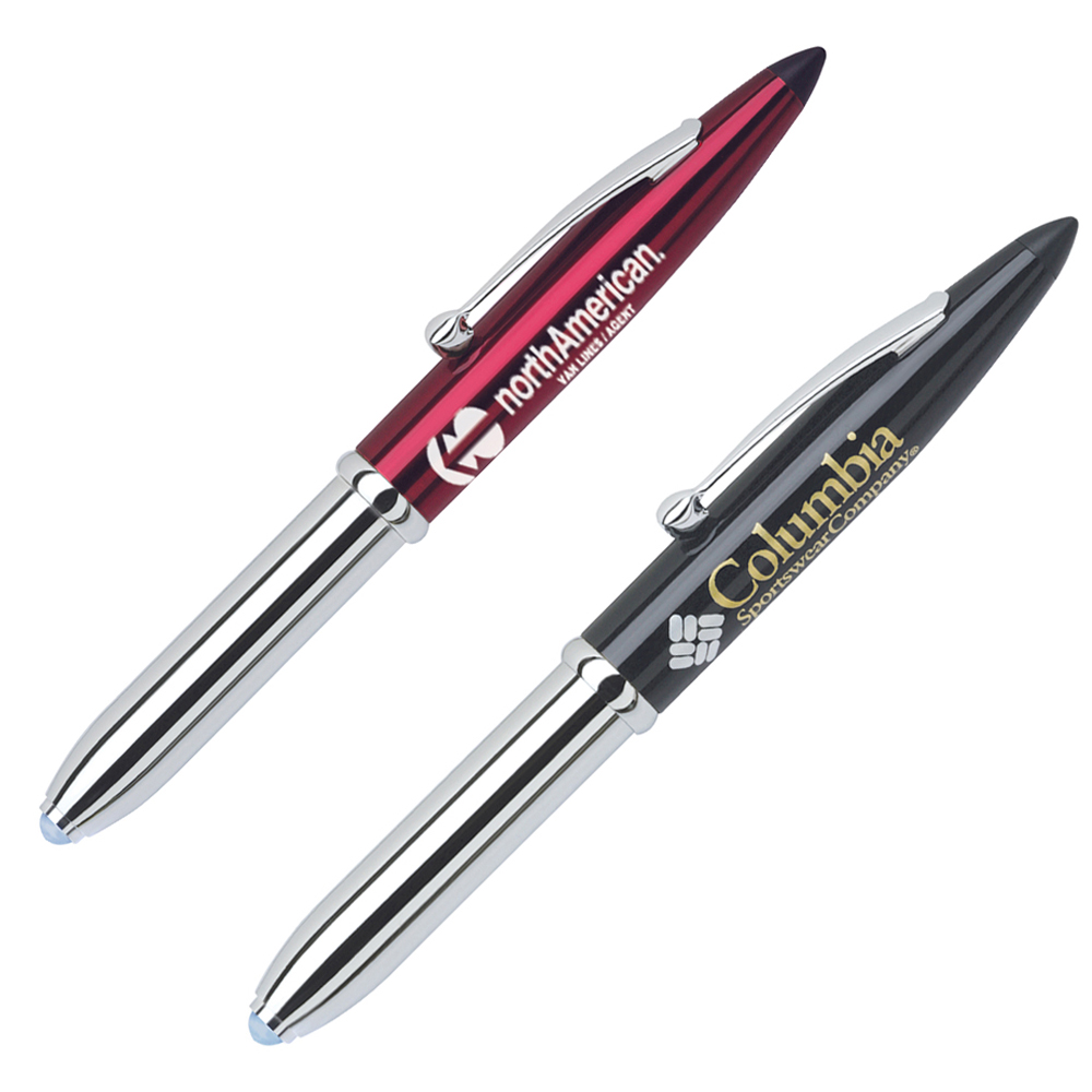 Cap-on/off mechanism ball pen with metallic cap and PDA stylus 3