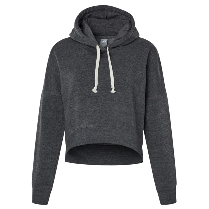 J America Ladies' Triblend Cropped Hooded Sweatshirt, custom hoodie or sweatshirt with logo imprint 9