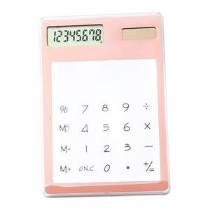 Portable Transparent Solar Mini Cute Touch Calculator 21