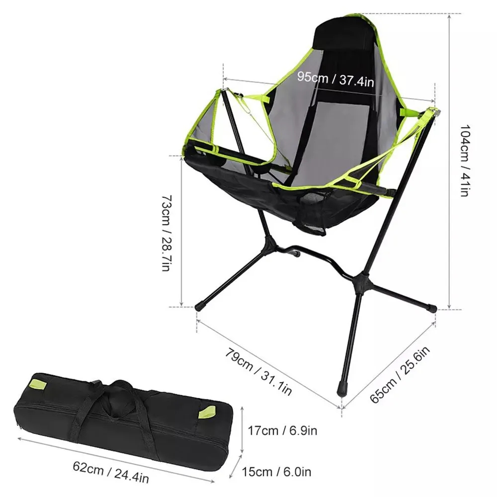 Folding Relaxed Outdoor Camping Rocking Chair 2