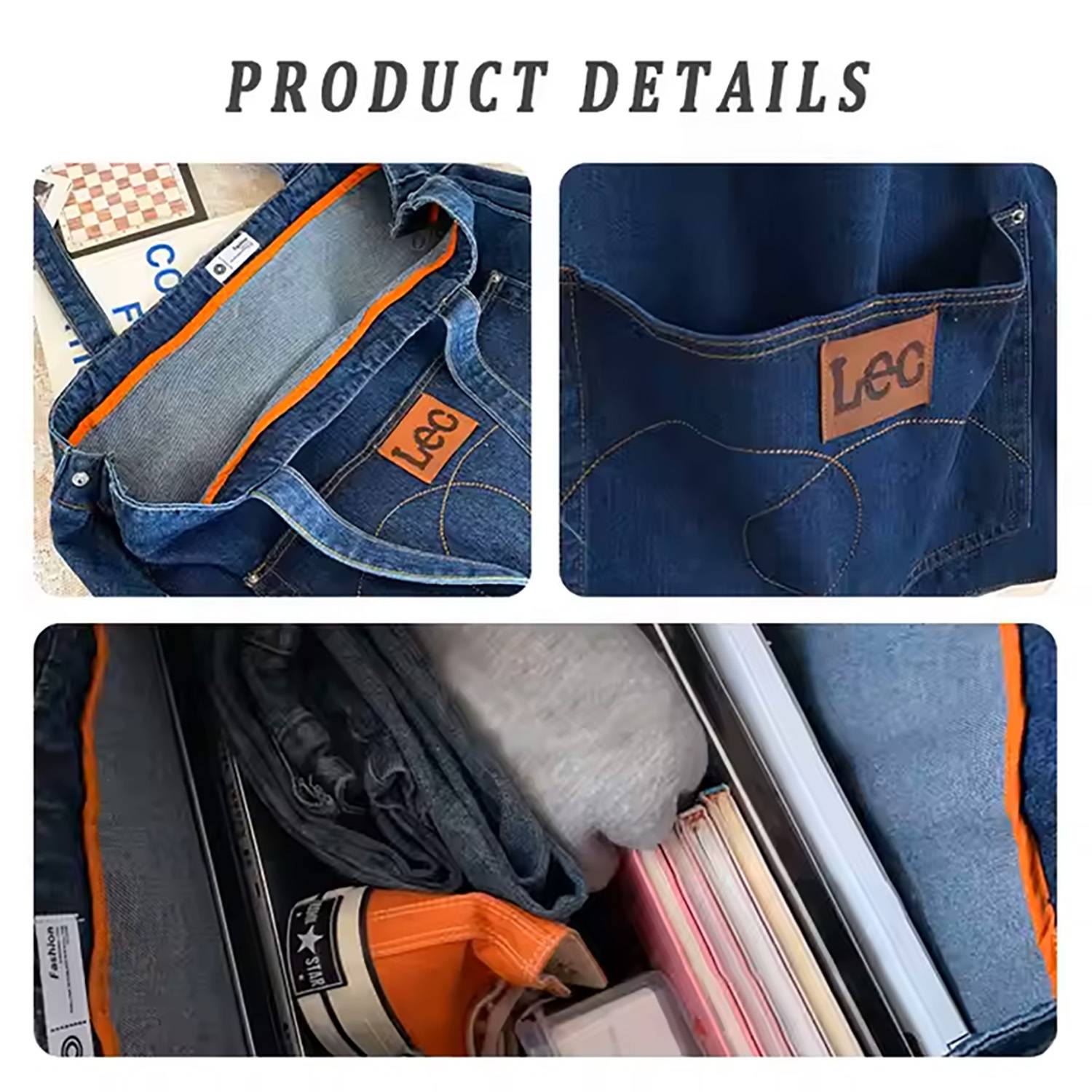 Denim Single Price Bag, custom tote bag with logo imprint 10