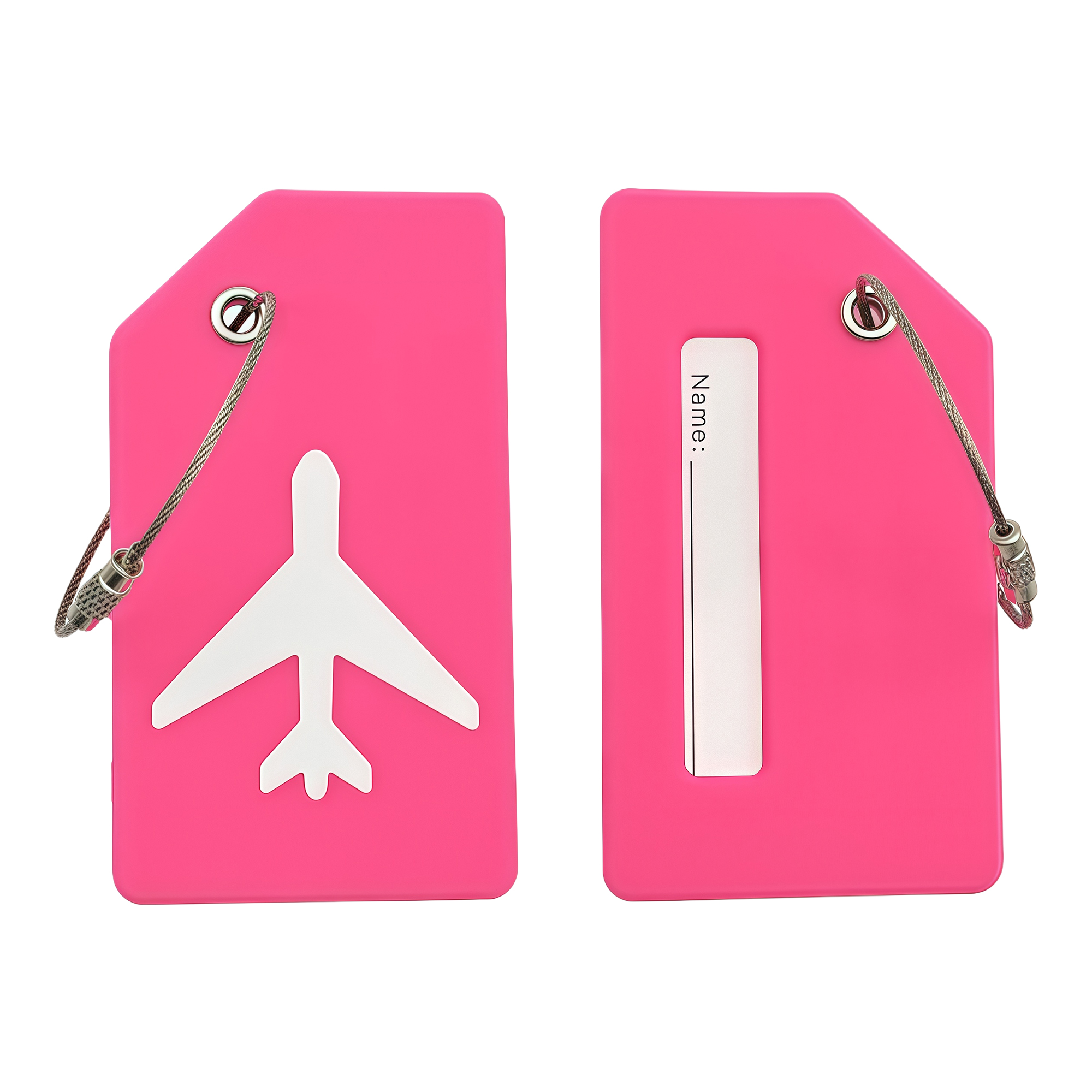 Durable Silicone Luggage Tag with Card Slot 4