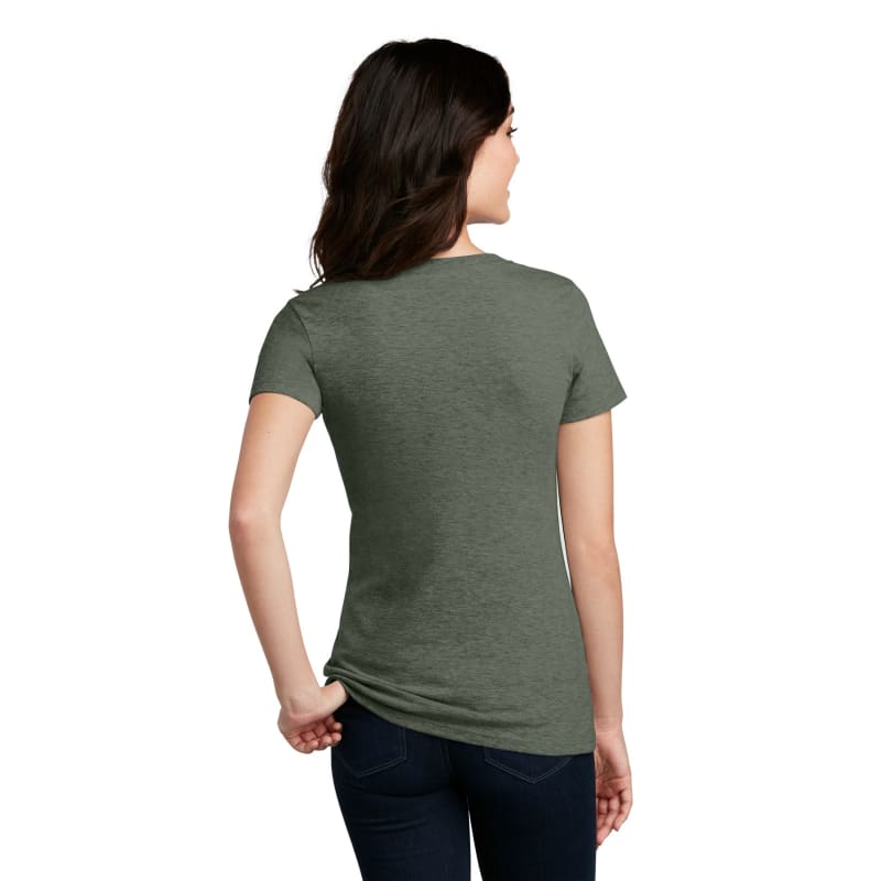 District Women's Perfect Blend CVC V-Neck Tee. 16