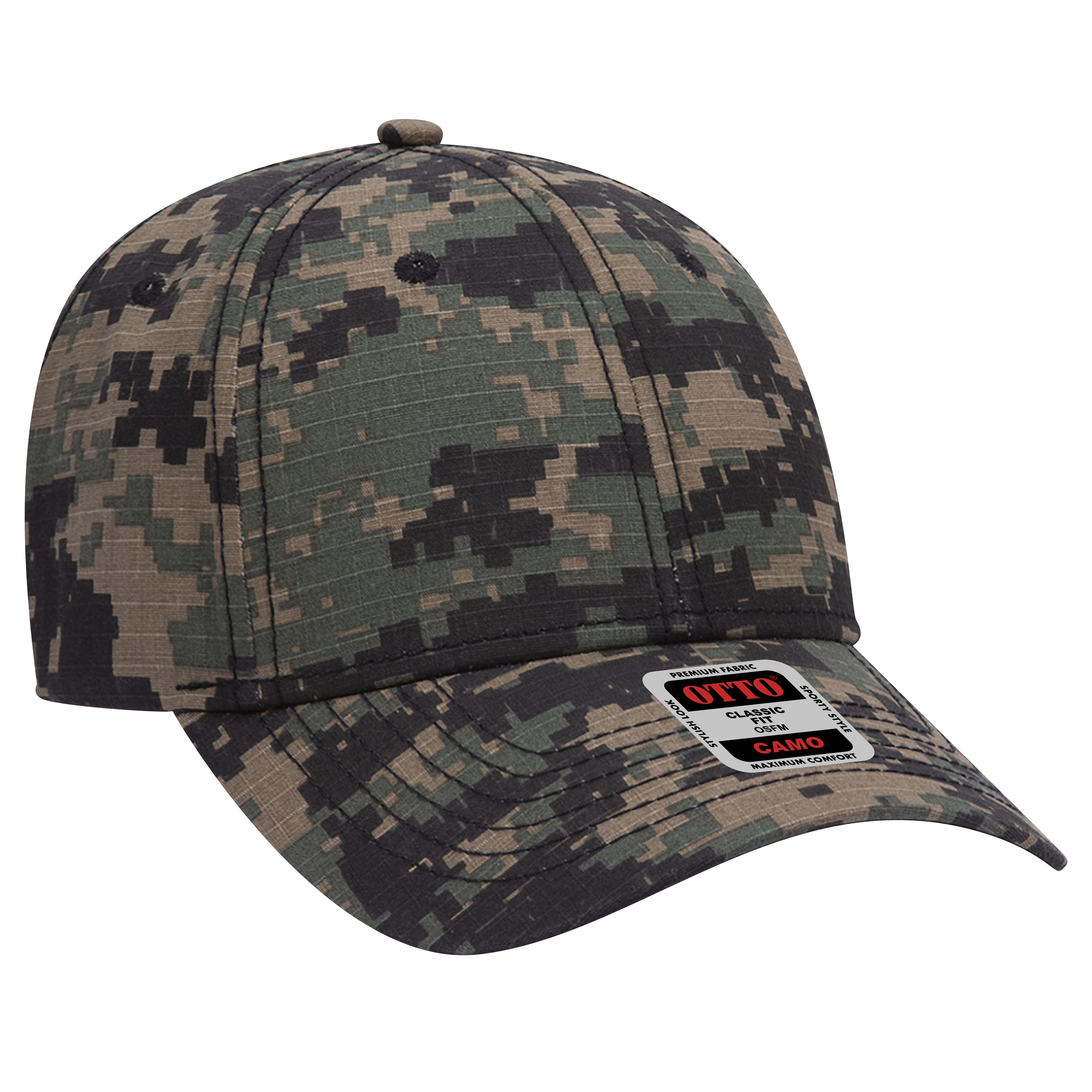 OTTO CAP Camouflage 6 Panel Low Profile Baseball Cap