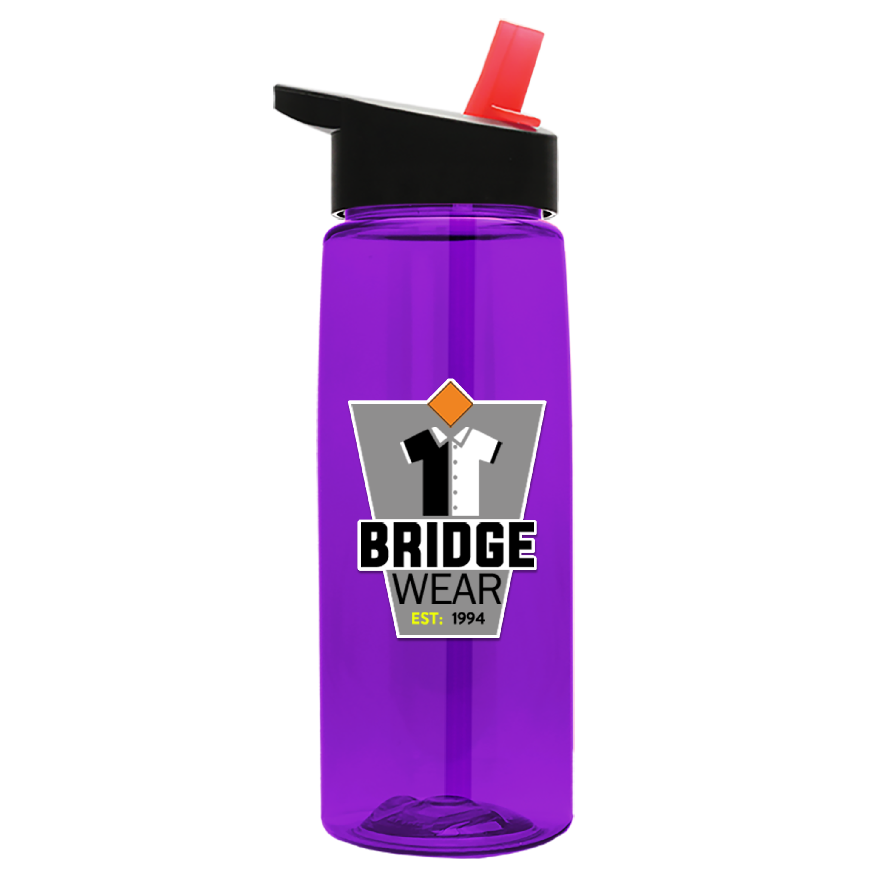 Garyline® Flair Tritan® Bottle with Flip-Straw Lid - 26 oz. 180