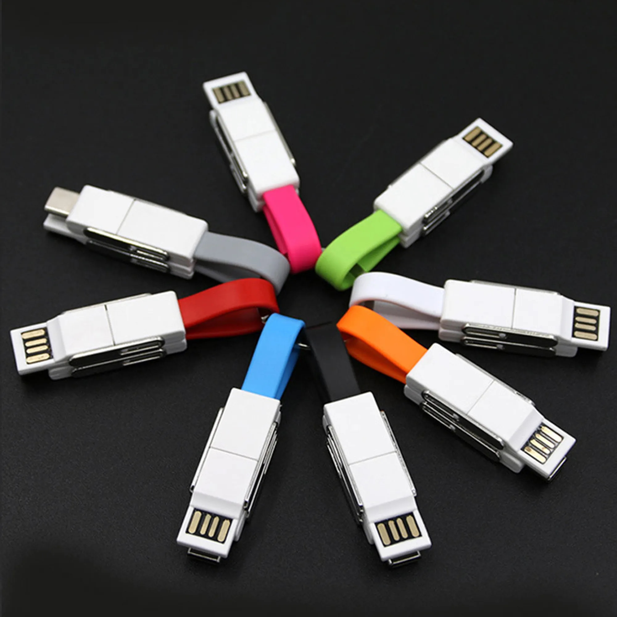 3-in-1 Magnetic Keychain Charging Cable 3