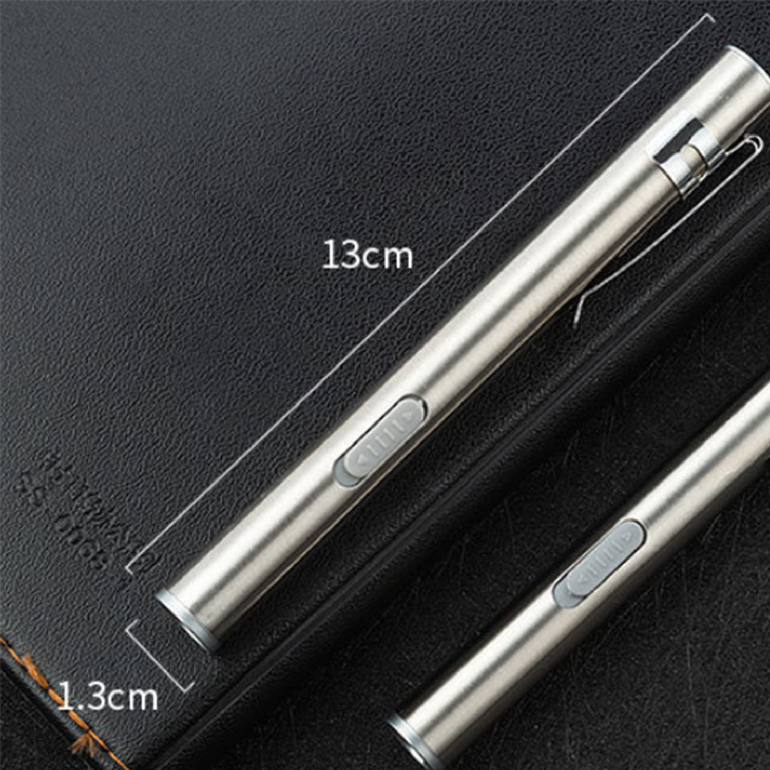 Mini rechargeable stainless steel flashlight 4