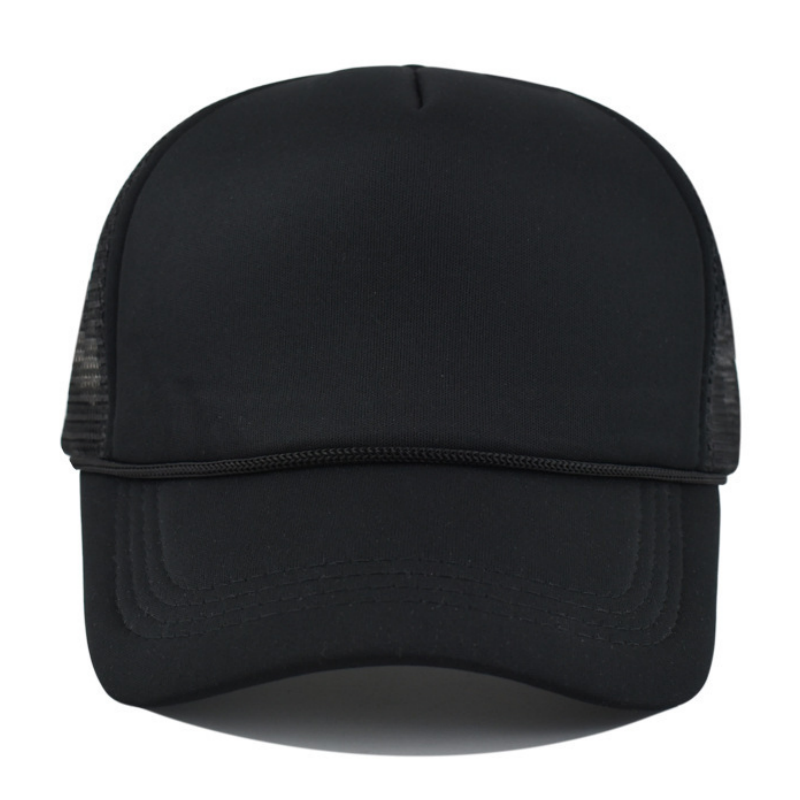 Sponge Mesh Baseball Trucker Cap with String 6