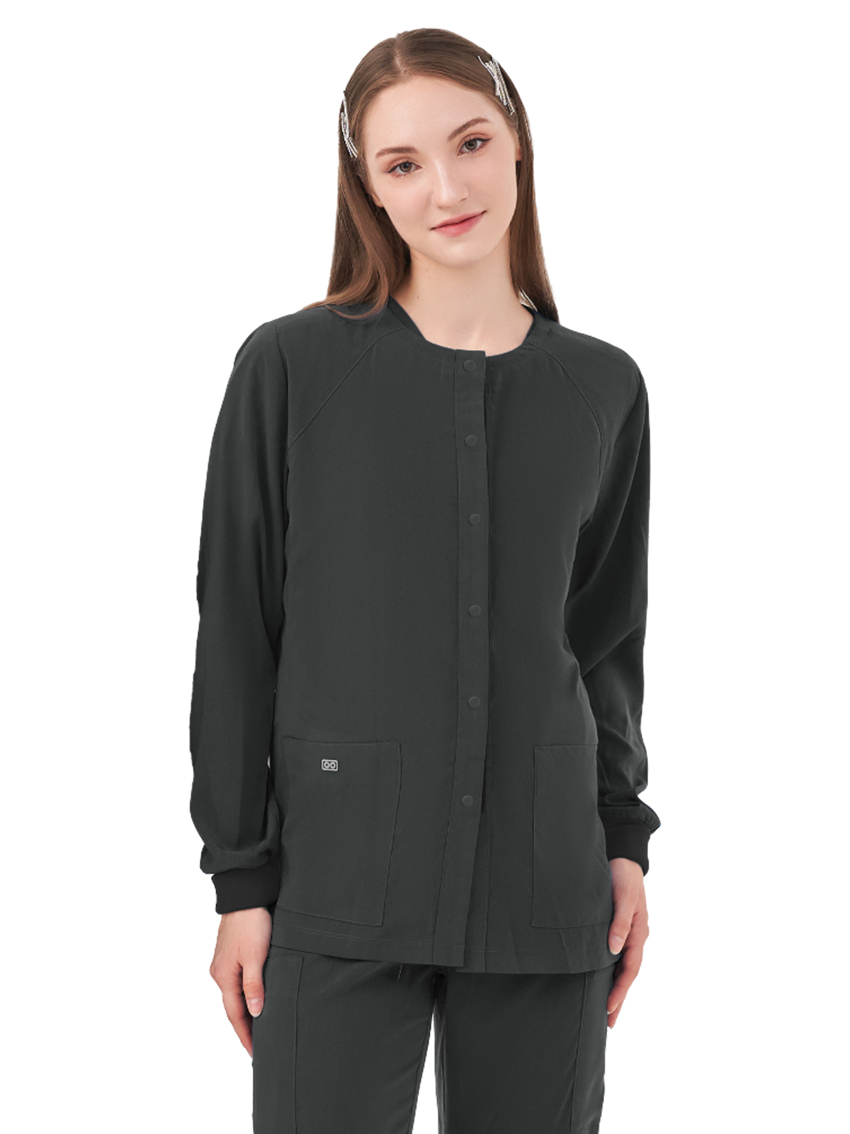 Parkley Quantum - Women's Two-Pocket CELESTE Snap Front Jacket 6