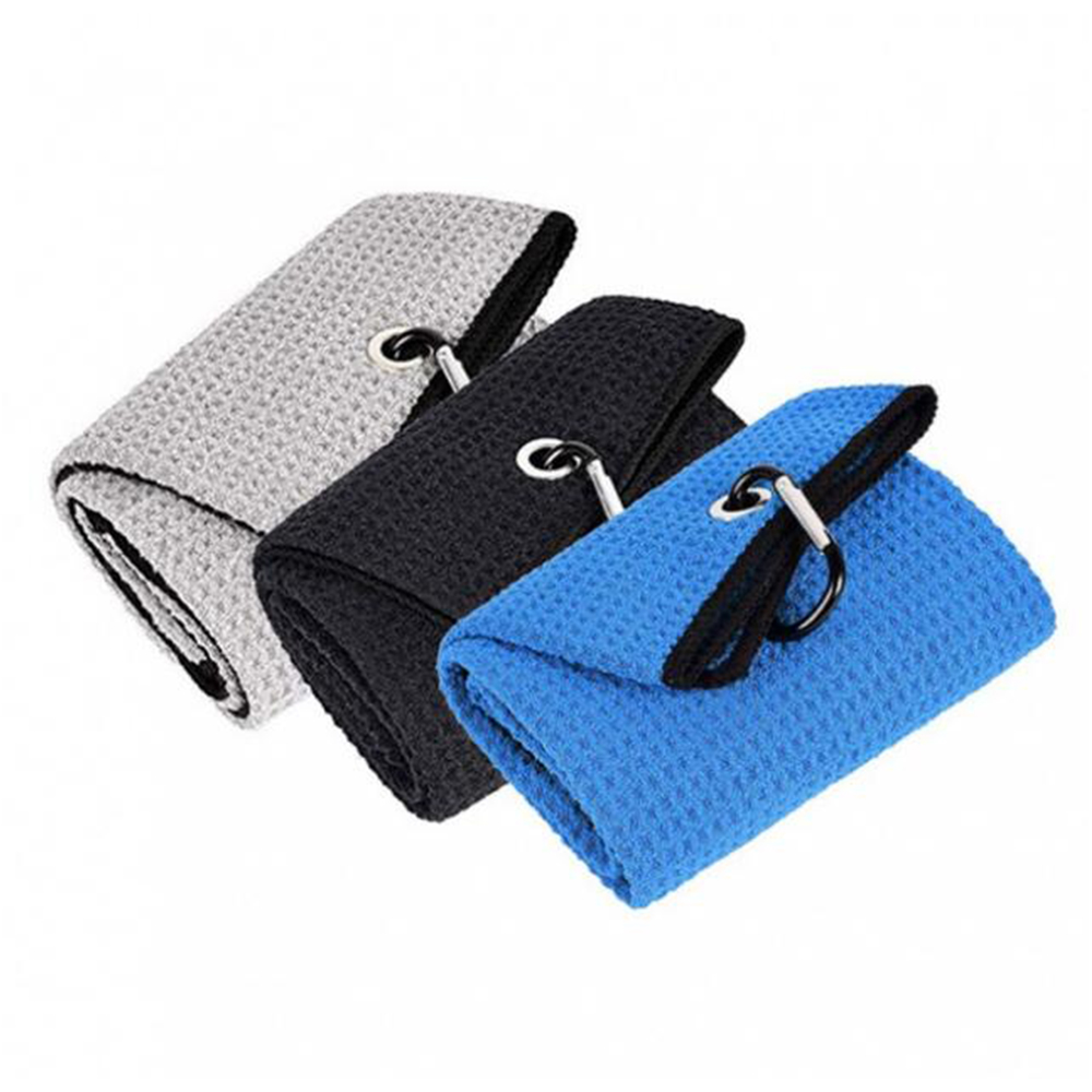 Tri-fold Golf Towel w/ Bag Hook 1