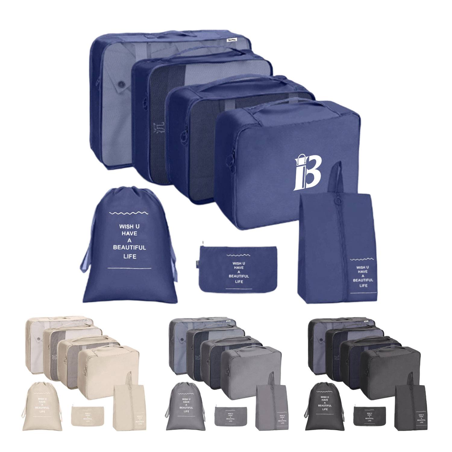 7 PCS Travel Clothes Storage Bag Set 13