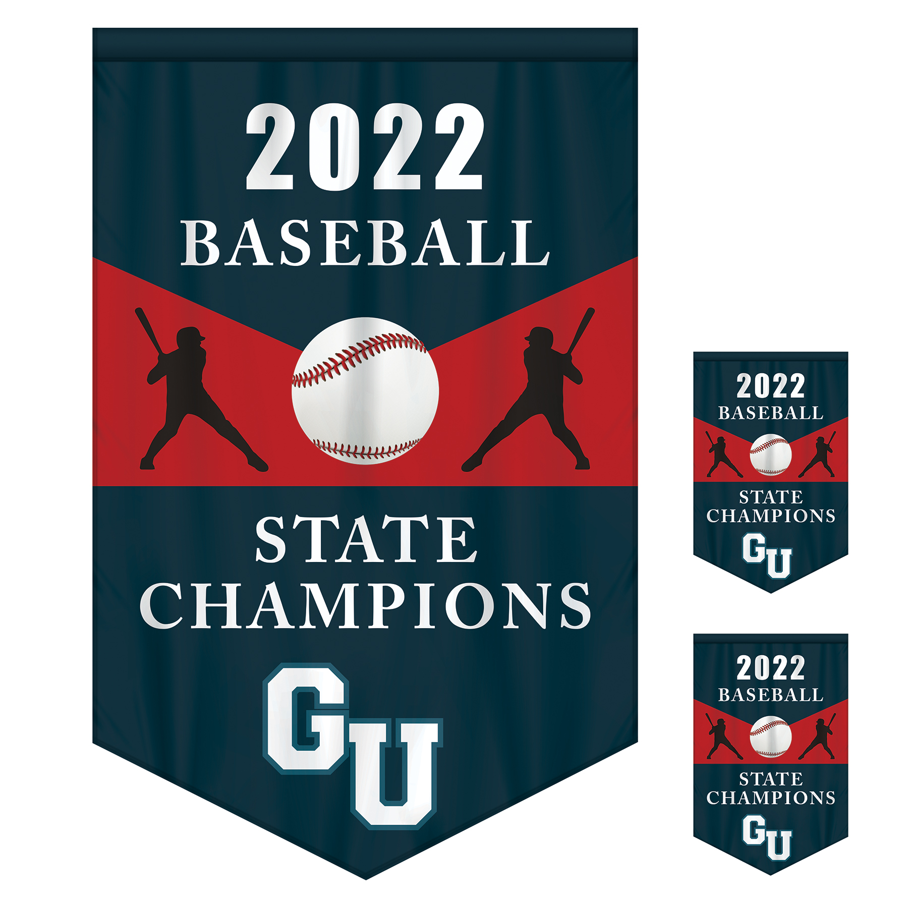 4' x 6' Championship Banner Double Sided V-Cut 3
